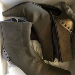 Khaki/Olive Ankle booties